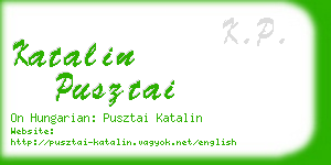 katalin pusztai business card